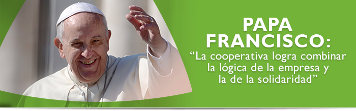 Papa Francisco: La cooperativa logra combinar la lgica de la empresa y la de la solidaridad